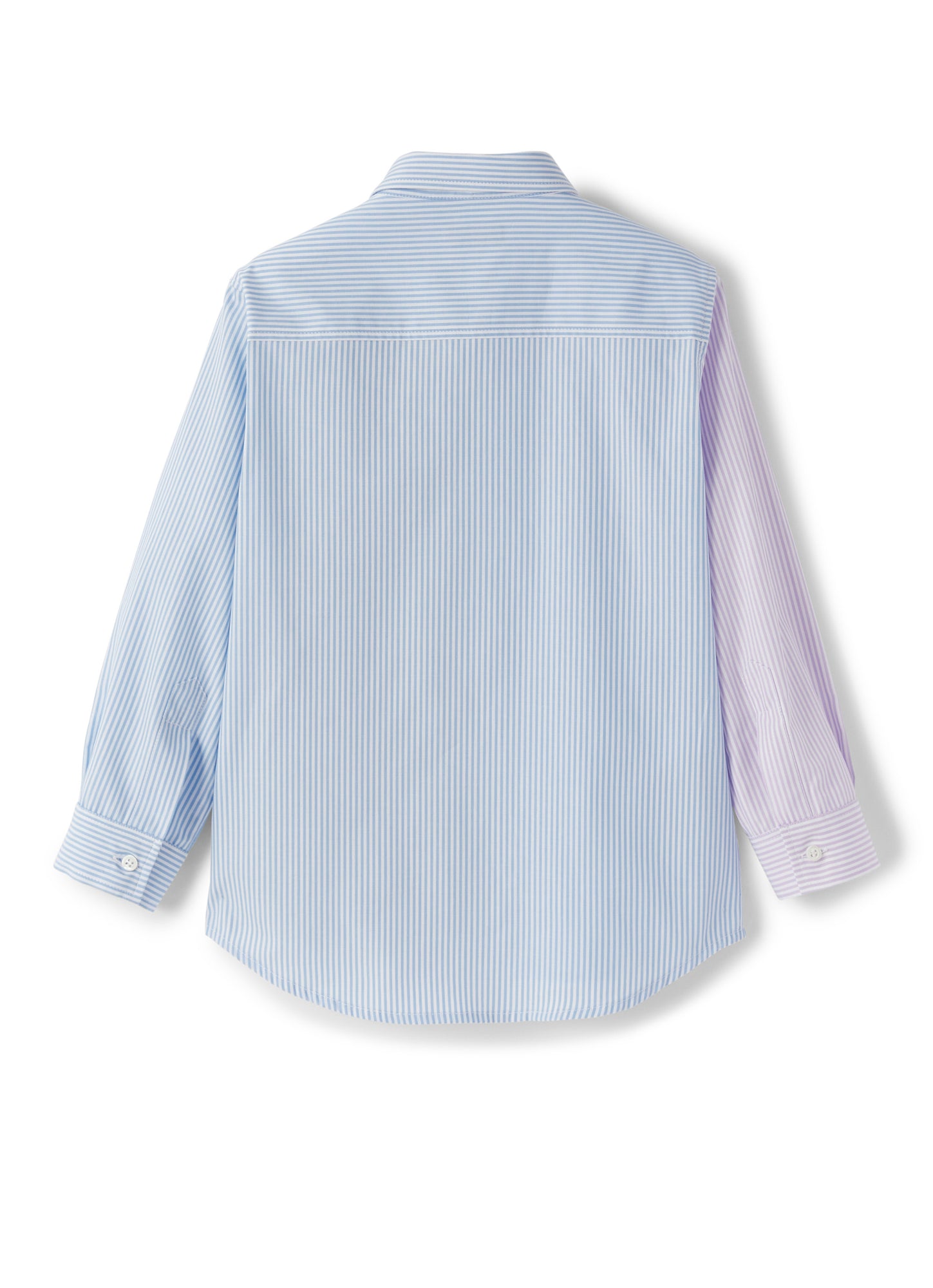Patchwork Shirt | Azzurro/Ibisco