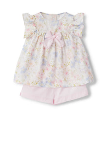 Il Gufo Exclusive Patterned Two-Piece Suit | Argilla Rossa/Rosa Perla