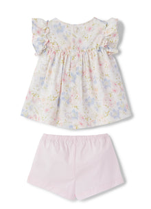 Il Gufo Exclusive Patterned Two-Piece Suit | Argilla Rossa/Rosa Perla