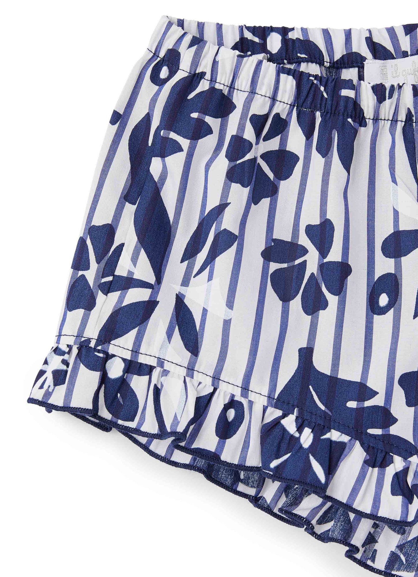 Two-Piece Suit with Floral Pattern | Blue