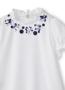Two-Piece Suit with Floral Pattern | Blue