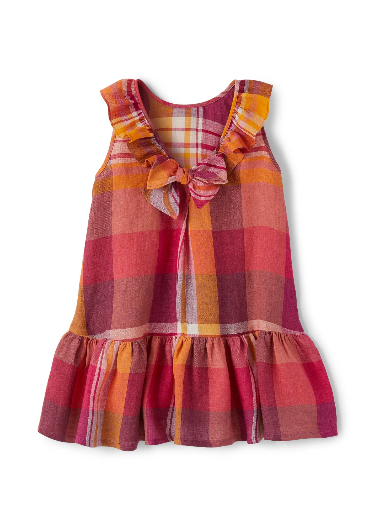 Check Pattern Sleeveless Dress | Pitaya
