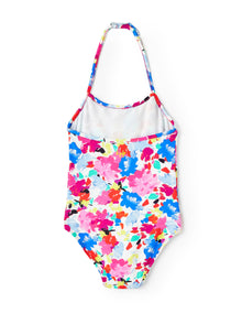 Floral Patterned One-Piece Swimsuit | Multicolor
