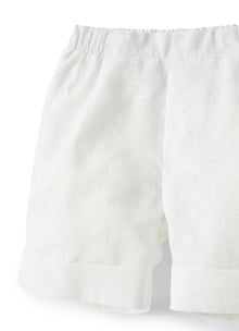 Embossed Cotton And Linen Suit | Azzurro/Bianco