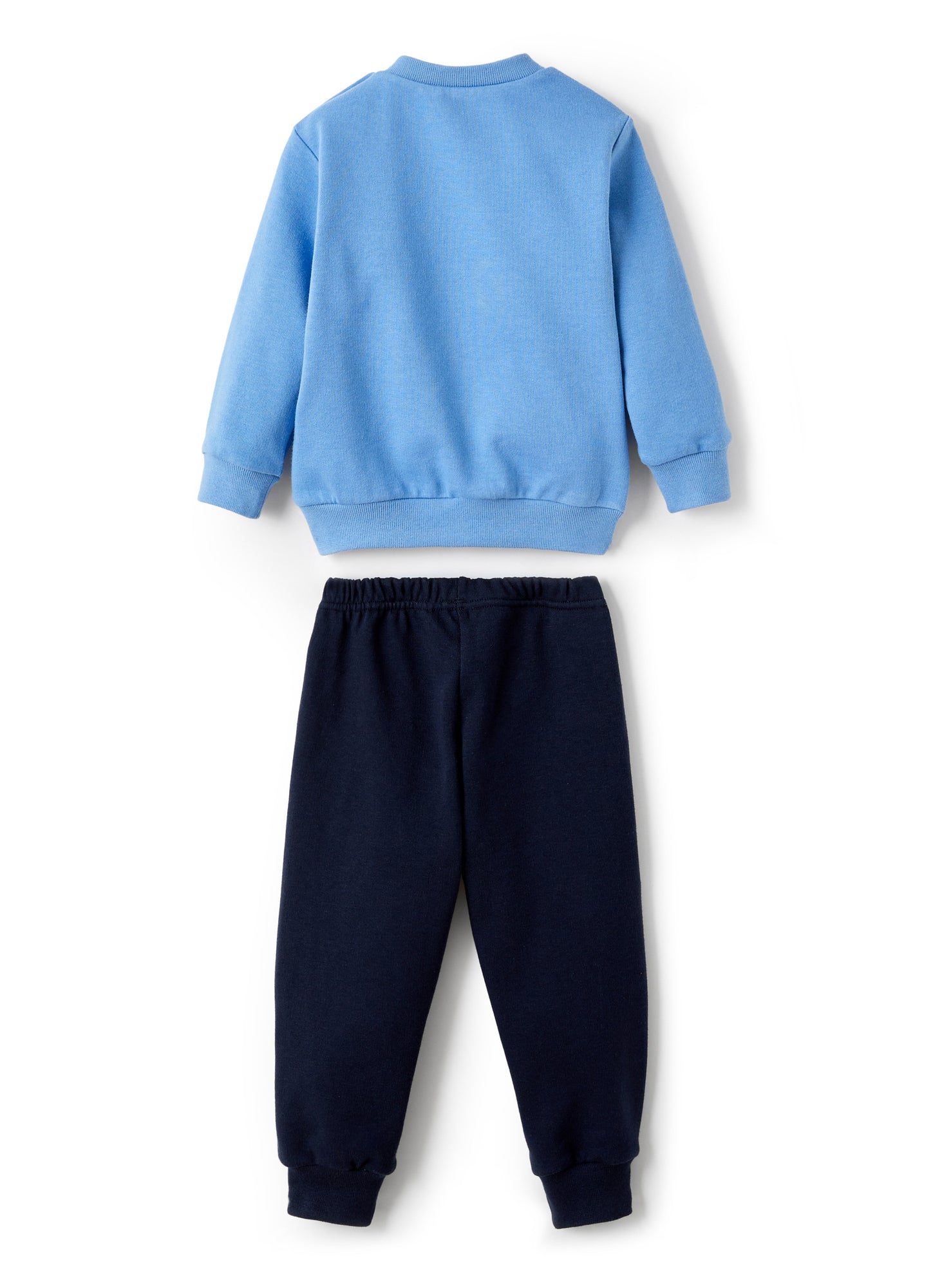 Fleece Suit with Puppy | Azzurro/Blue