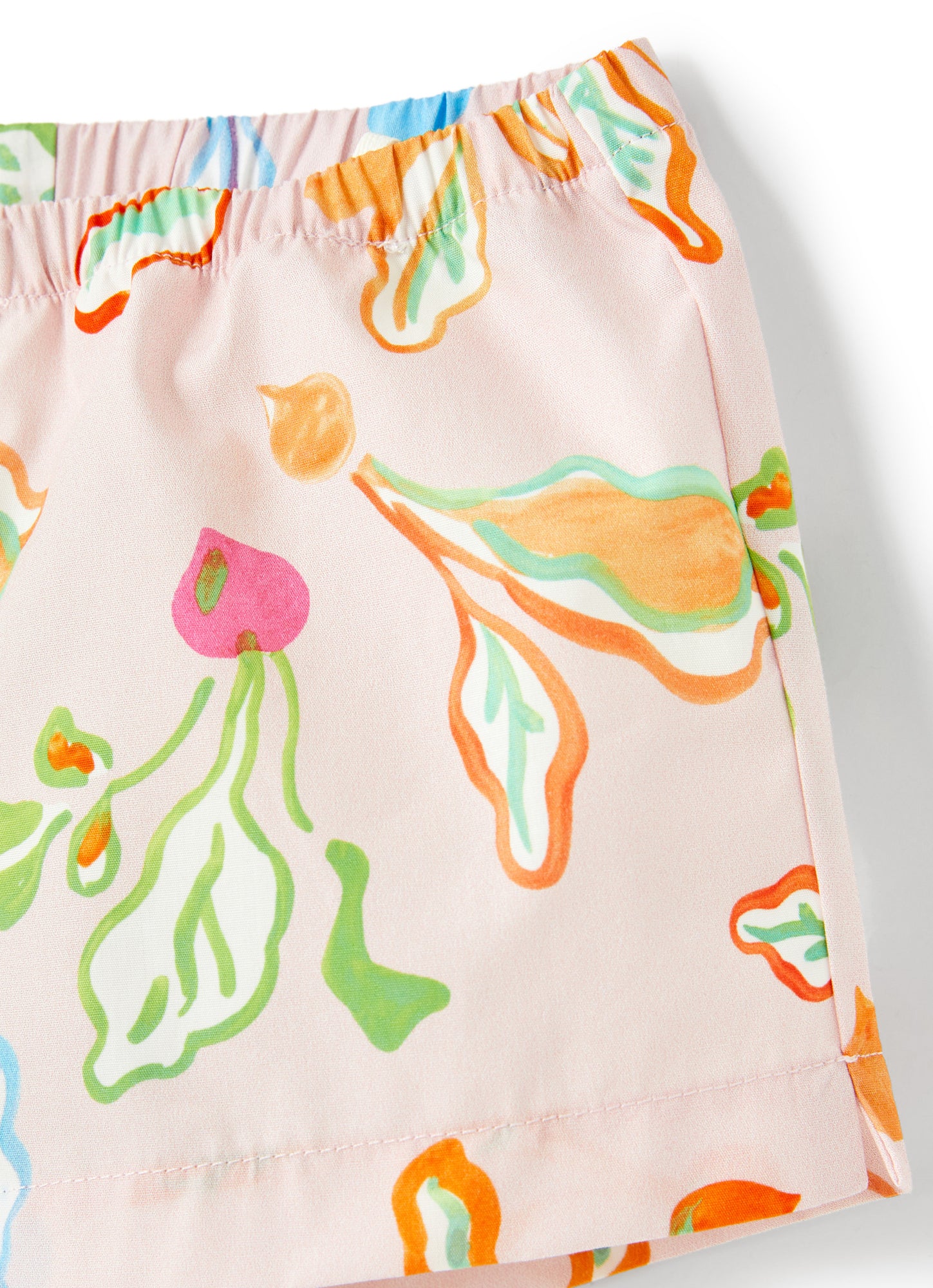 Two-Piece Suit with Radish Print | Baby Pink