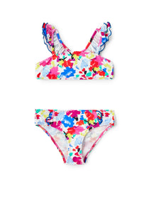 Flowers Lycra Bikini | Multicolor