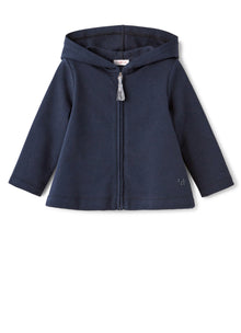 Flared Hooded Sweatshirt | Blue