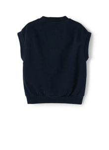 Fleece Vest with Pocket | Blue