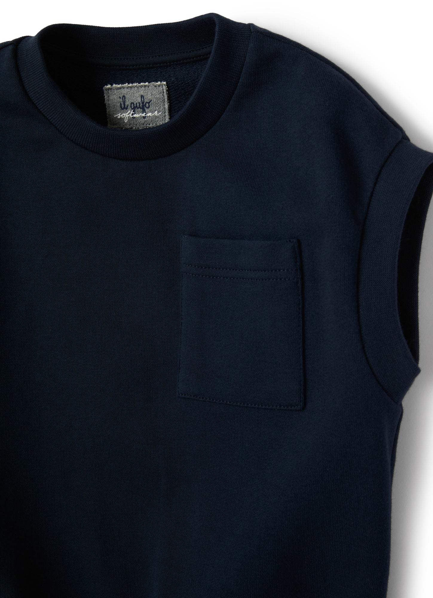 Fleece Vest with Pocket | Blue