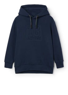 Embossed Logo Sweatshirt | Blue