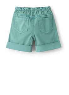 Gabardine Bermuda Shorts | Teal