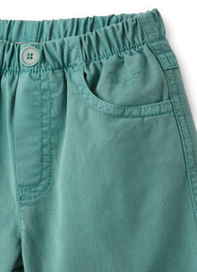 Gabardine Bermuda Shorts | Teal