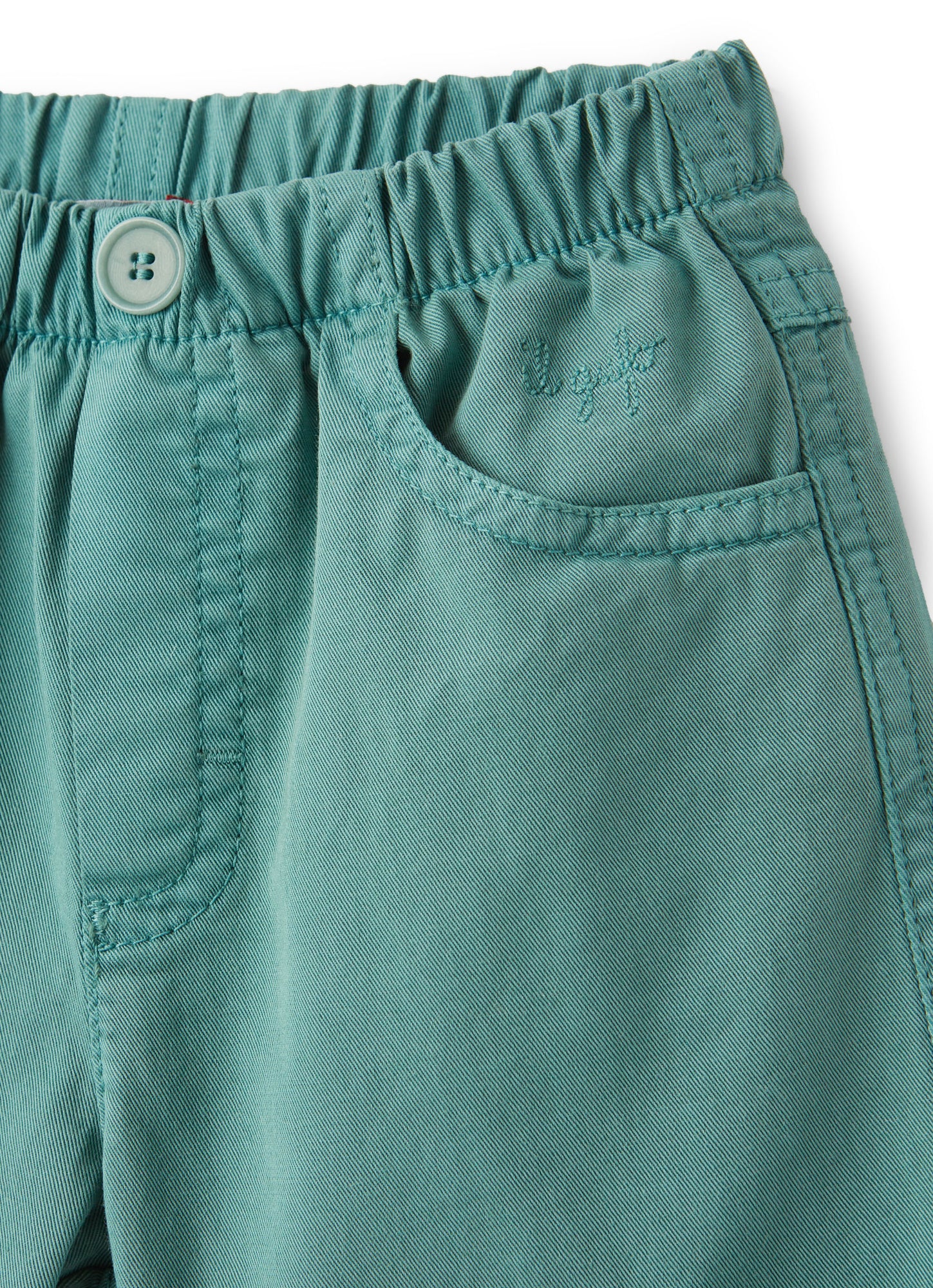 Gabardine Bermuda Shorts | Teal
