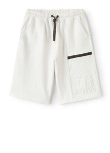 Embossed Logo Shorts | White