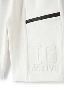 Embossed Logo Shorts | White
