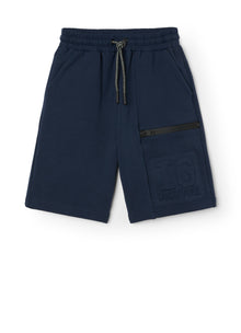 Embossed Logo Shorts | Blue
