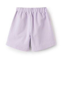 Fleece Bermuda Shorts with Taping | Passiflora/Rosa Fluorescente