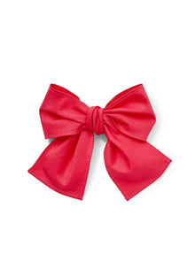 Hair Clip with Bow | Rosso Carminio