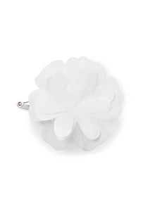 Hair Clip with Maxi Flower | White/Milk