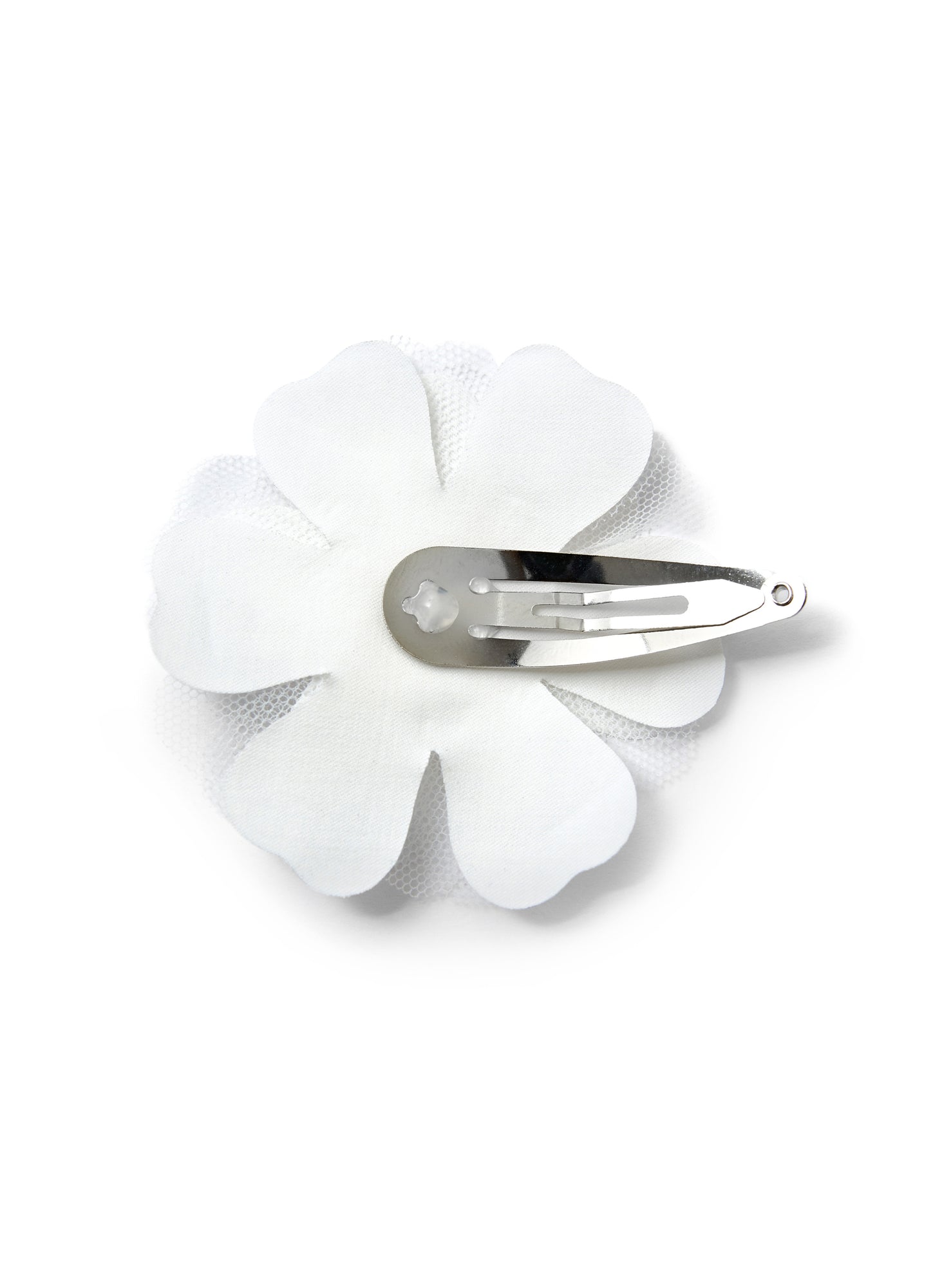 Hair Clip with Maxi Flower | White/Milk