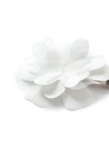 Hair Clip with Maxi Flower | White/Milk