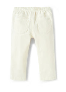 Gabardine Trousers | Shell White