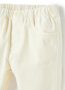 Gabardine Trousers | Shell White