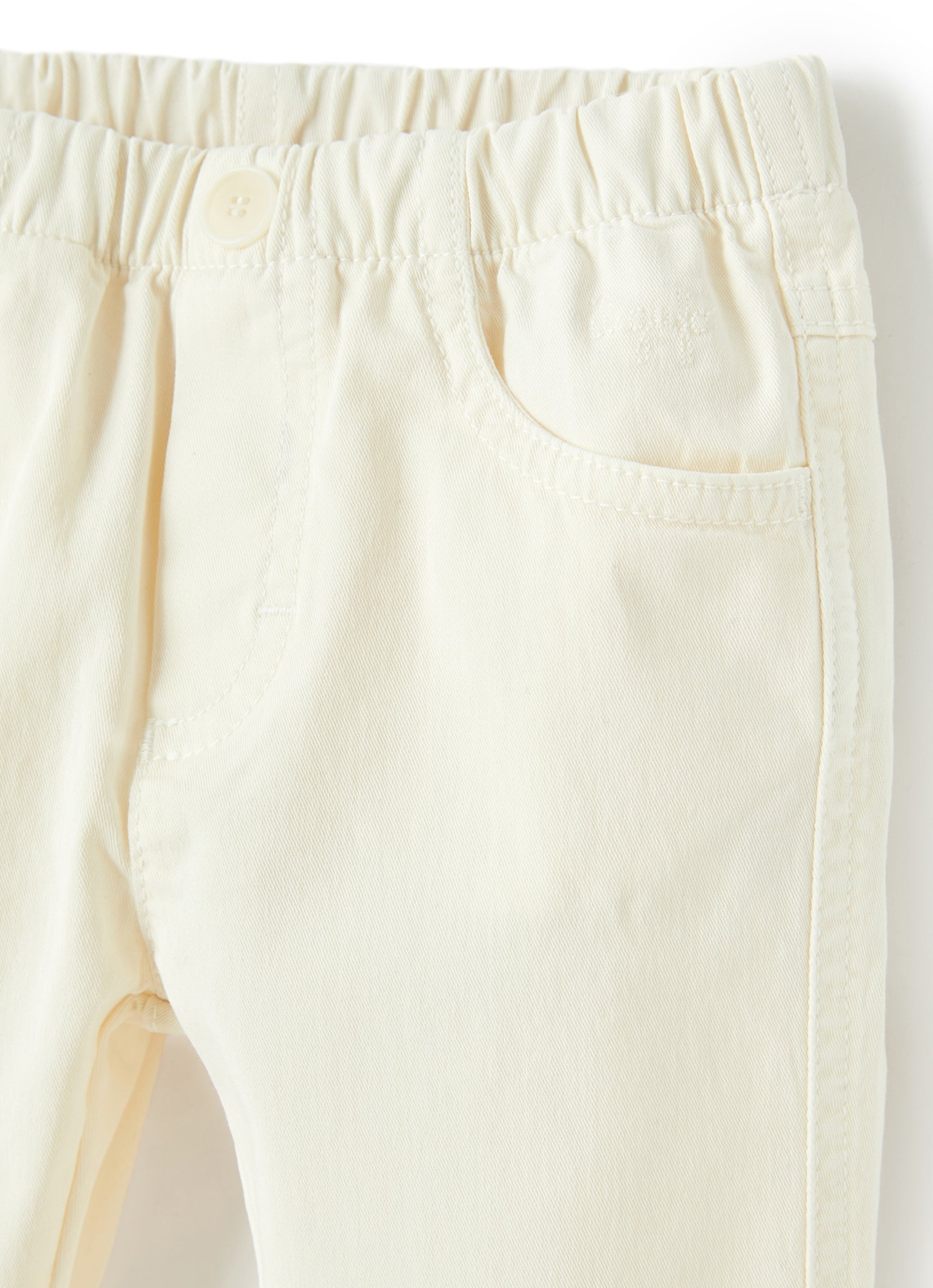 Gabardine Trousers | Shell White