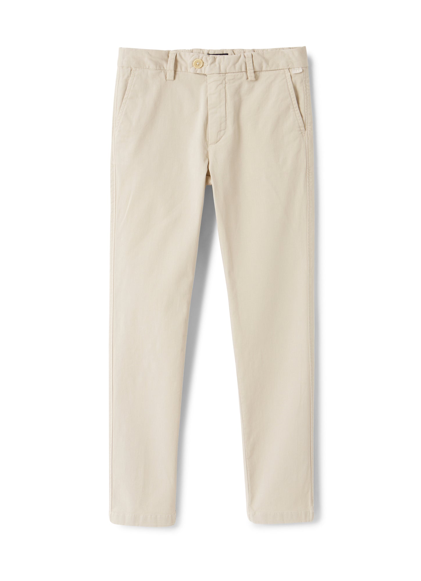 Gabardine Chino Trousers | Shell White