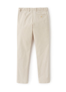 Gabardine Chino Trousers | Shell White
