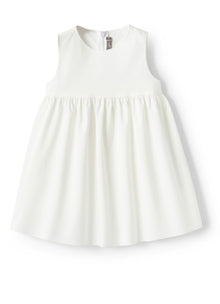 Dress with Flowers | Milk/White