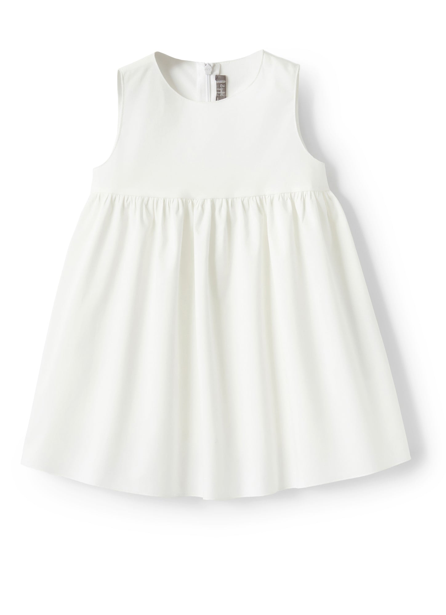 Dress with Flowers | Milk/White