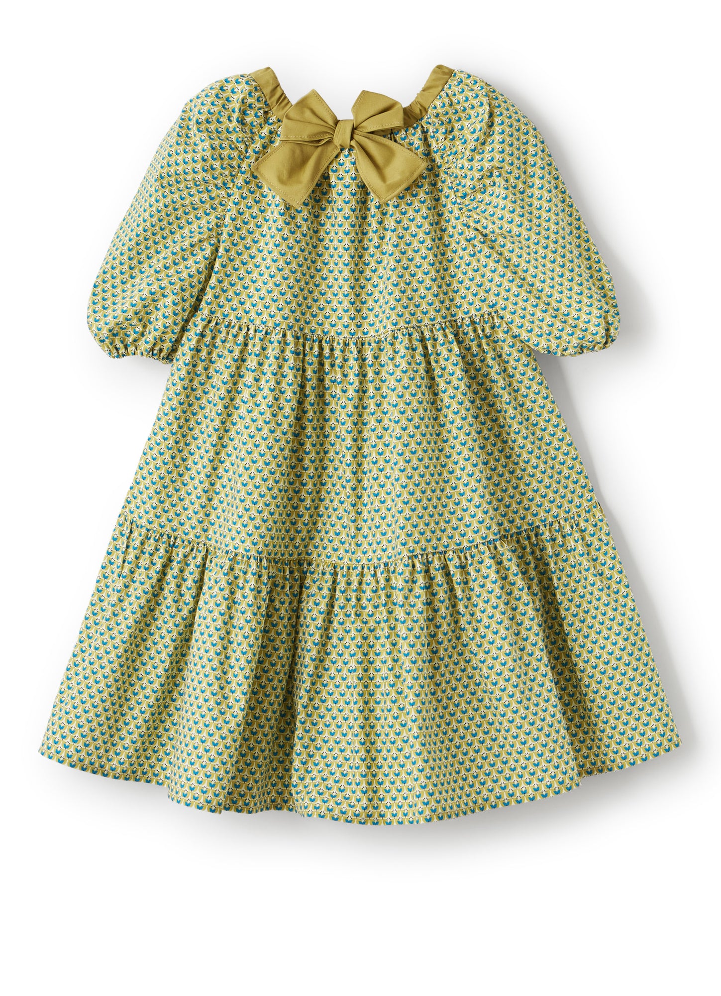 Dress in Liberty Fabrics with Small Flowers | Cachi