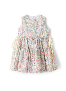 Dress in Patterned Organic Cotton | Sage Green