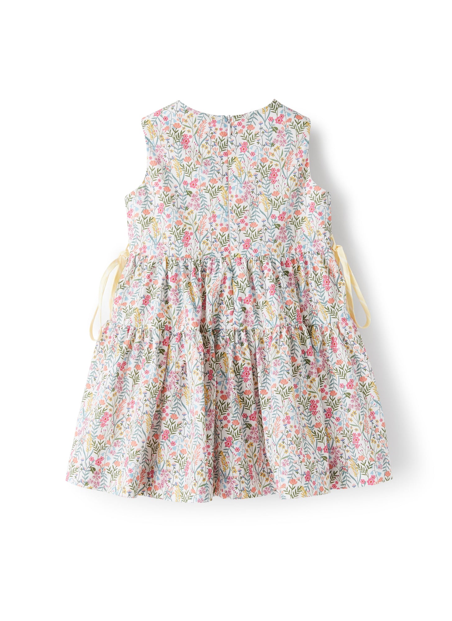 Dress in Patterned Organic Cotton | Sage Green