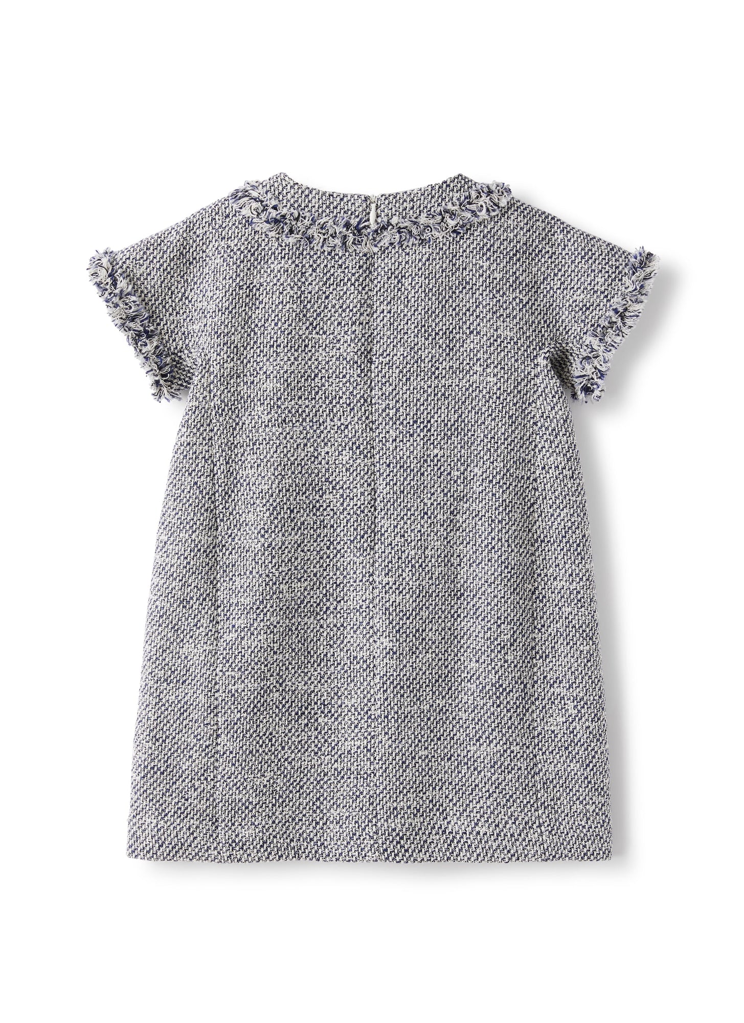 Dress in A Raised-Weft Fabric | Electric Blue