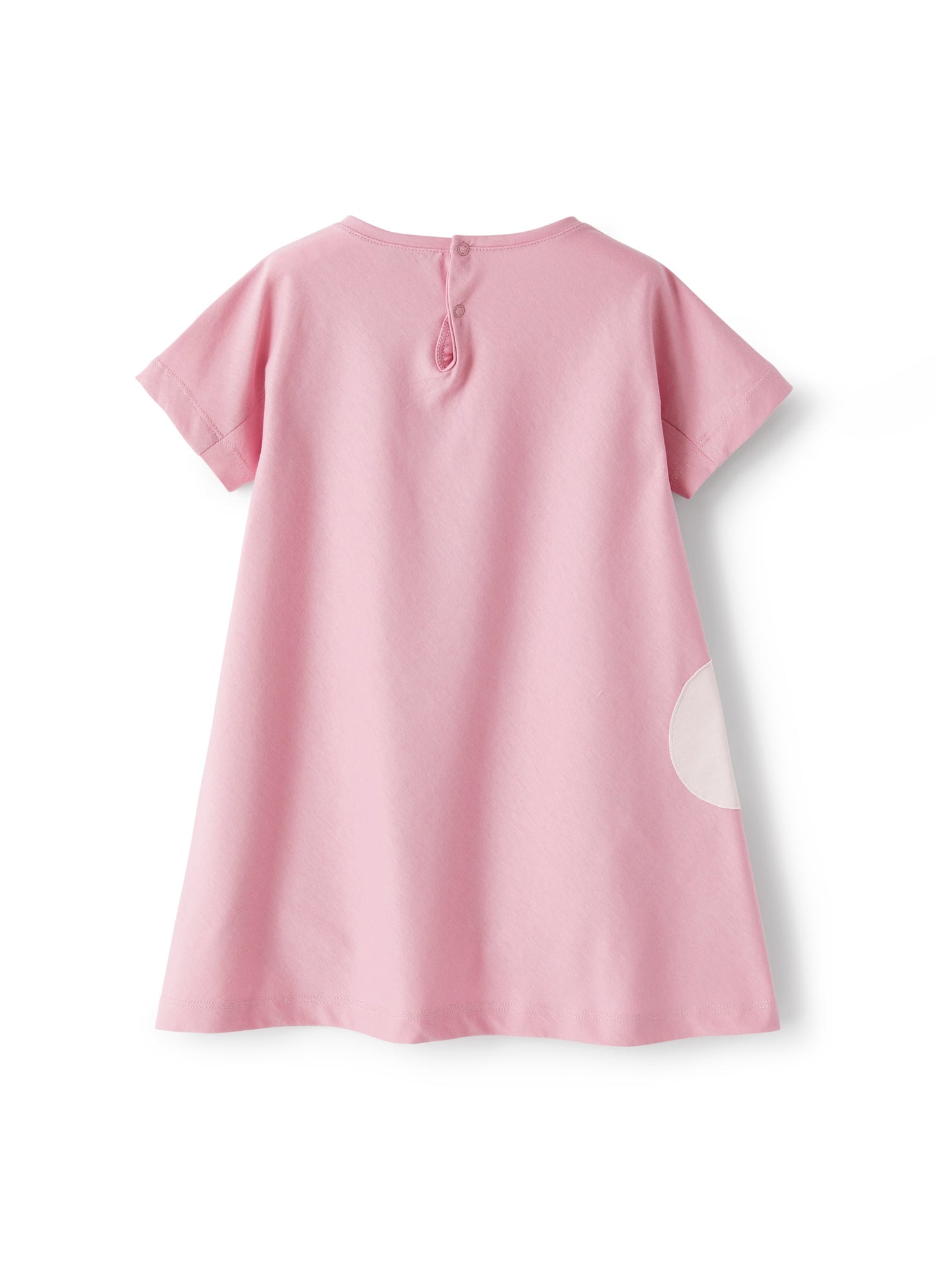 Dress in Jersey with Floral Details | Pink/Pink