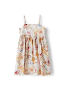 Dress with Flowers | Milk/Pink