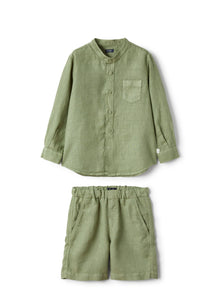 Two-Piece Set in Linen | Salvia