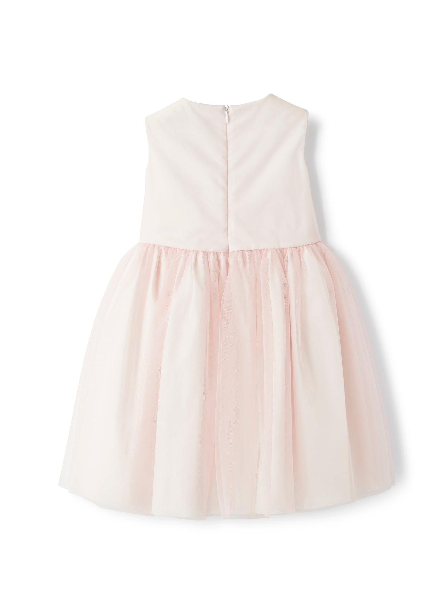 Dress with Applique Flowers | Rosa Antico
