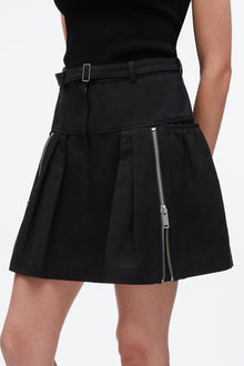 Double Zip Utility Skirt | Black