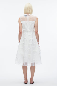 Fil Coupe Midi Dress | White