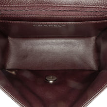 Chanel | Pre-Owned Mini Square Classic Caviar Single Flap | Brown/Dark Brown