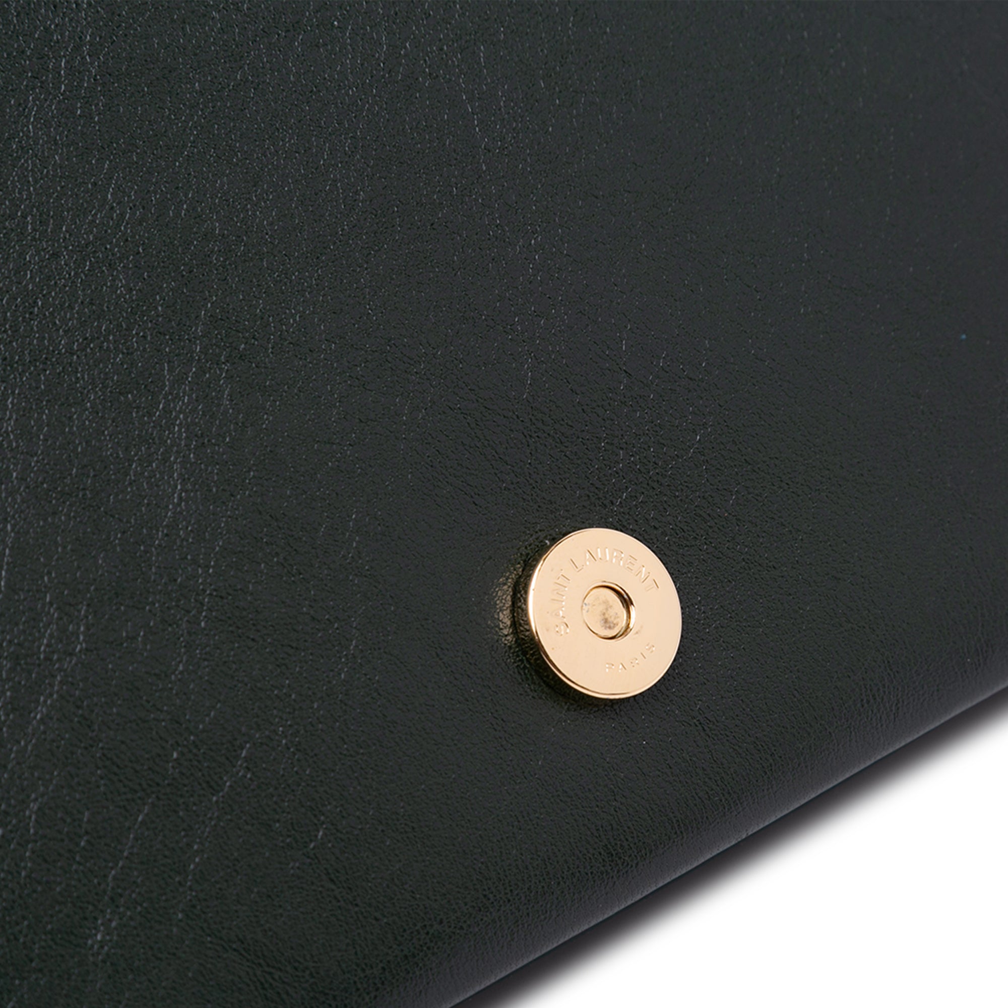 Saint Laurent | Pre-Owned Small Quilted Lambskin Becky Chain Shoulder Bag | Green/Dark Green