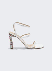 Women | Paul Andrew | Slinky Sparkle High Heel Sandals | White