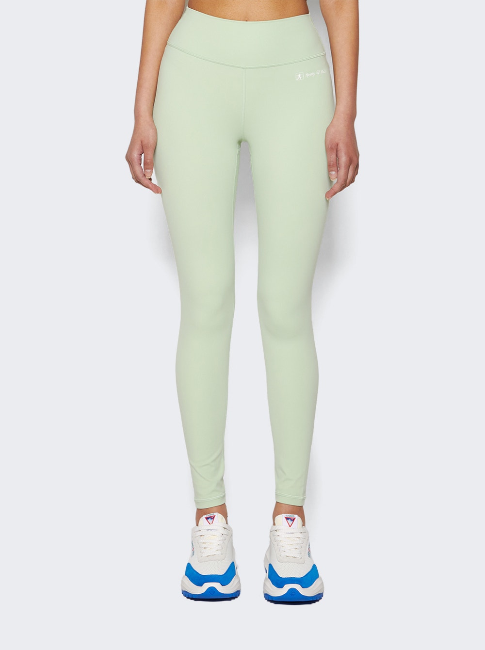 Women | Sporty & Rich | Runner Script Leggings | Off White