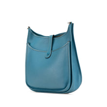 Hermes | Pre-Owned Clemence Evelyne II GM | Blue/Light Blue