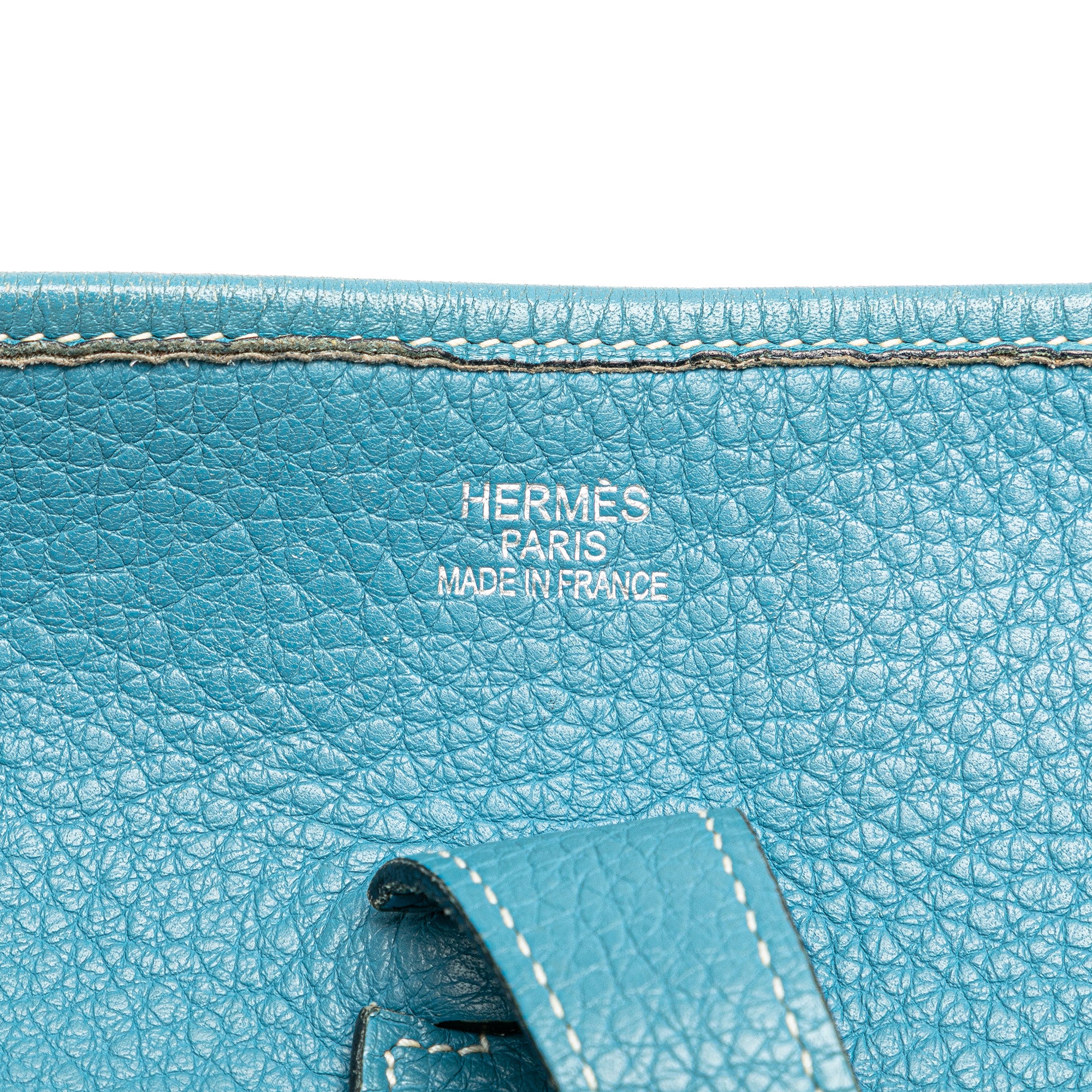 Hermes | Pre-Owned Clemence Evelyne II GM | Blue/Light Blue