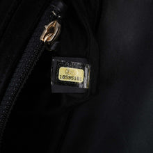 Chanel | Pre-Owned CC Velvet Half Moon Wallet on Chain | Black